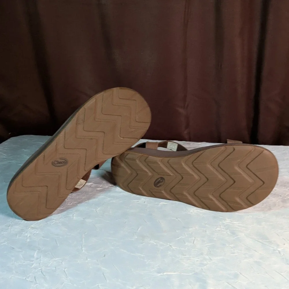 Chaco Wayfarer Sandals Mens Size 11 Brown Leather Strappy Gorpcore  J106647